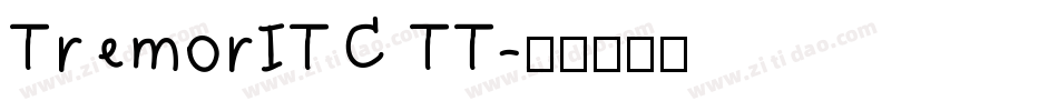 TremorITC TT字体转换